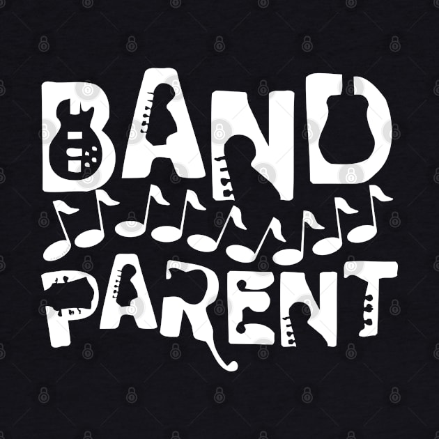 Musical Band Parent Music Notes White by Barthol Graphics